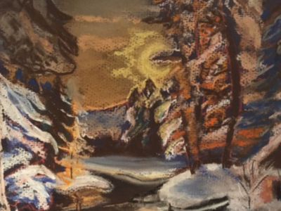 Fiona Knox - Winter Scene - Pastel