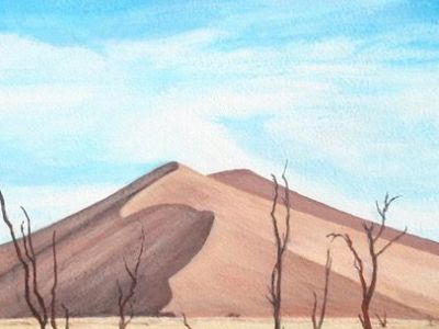 Margaret Lonsdale - Sand Dune, Namibia - Acrylic